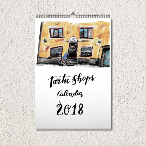 Tartu Shops Calendar's layout